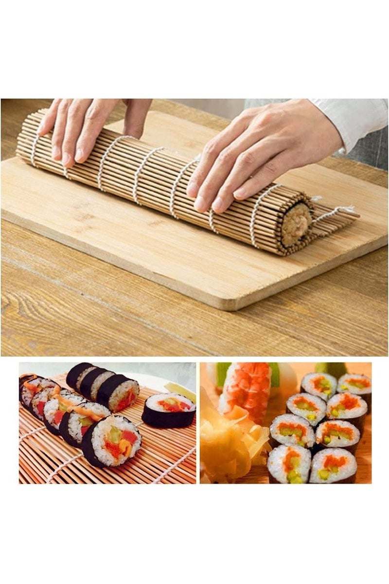 LIMOS Sushi Making Kit Set, 10 PCS Beginner Sushi Kit Including 2 Sushi Roller, 5 Pairs of Chopsticks,1 Paddle,1 Spreader, 1 Sause Dish Set for Sushi Lovers. - Image 4