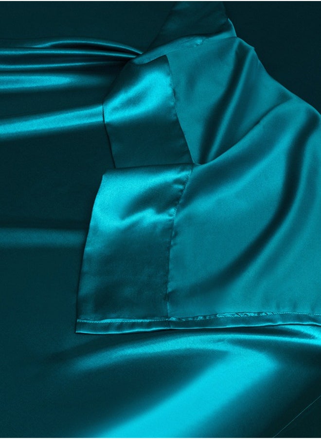 VInedi - Solid color four-piece set, simple sheets, fitted sheets, pillowcases, bedding - Image 1