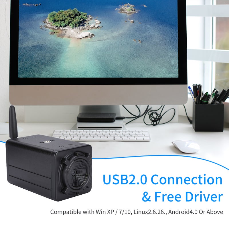 4K HD Camera Computer Camera USB Webcam CMOS IMX415 Image Sensor 9X Optical Zoom Manual Auto-focus Comaptible with Window XP/7/10 Linux Android with Remote Controller for Video Conference Online - Image 4