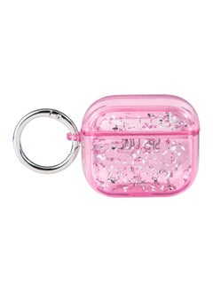Case Cover For AirPods Pro Silver Foil Epoxy Bluetooth Earphone Protective Case Pink