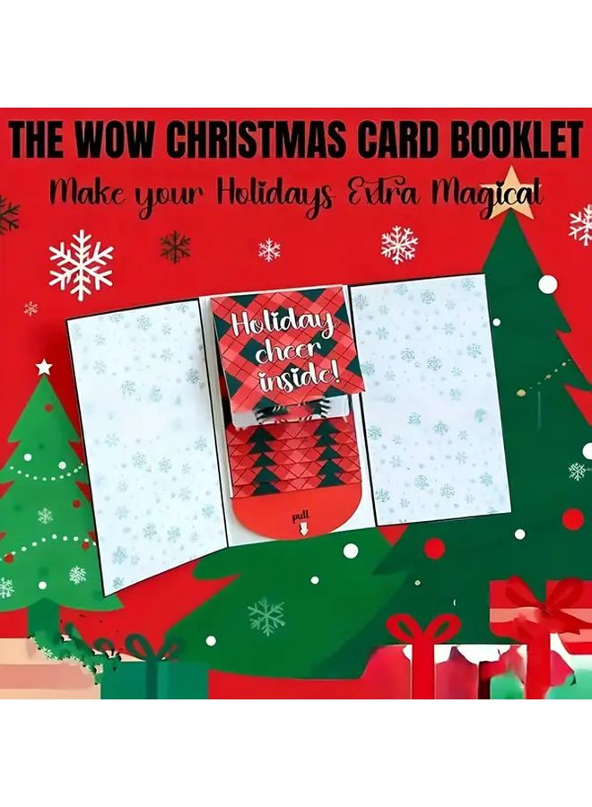 Handmade Waterfall Christmas Gift Card Album With 2pcs Surprise Cards And Envelopes For Holiday Gifts - Image 1