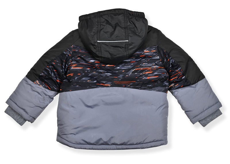 Arctic Quest Boys' Bib Snow Pants and Ski Jacket Water-Resistant Snowsuit For Kids Winter Hooded Jacket, Slate, 4 - Image 5