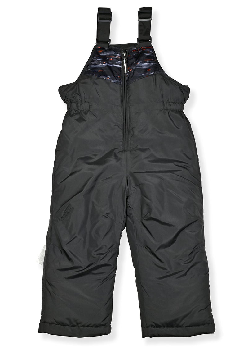 Arctic Quest Boys' Bib Snow Pants and Ski Jacket Water-Resistant Snowsuit For Kids Winter Hooded Jacket, Slate, 4 - Image 2