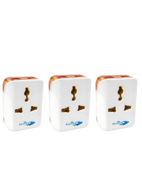 IONIX Multi Plug | 3 pin Plug Adapter | Multiplug sockets | Plug Socket, Multi Plug Adapter, Smart Plug, Three pin multiplug Socket, Multiple Socket Plug (2)