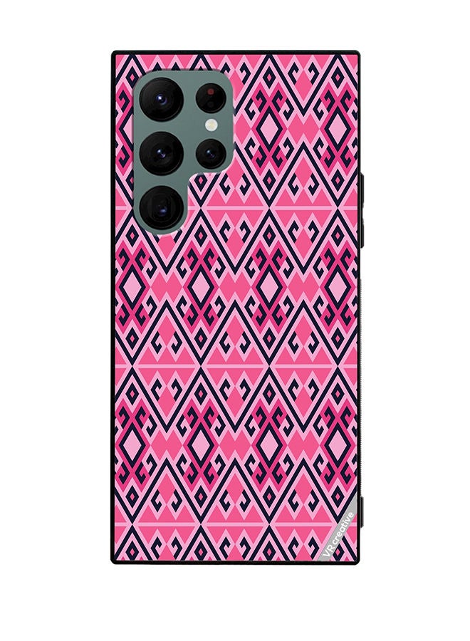 VR CREATIVE Protective Case Cover For Samsung Galaxy S22 Ultra 5G Strips Design Multicolour - Image 1