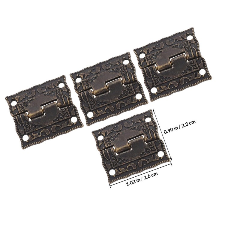 Vintage Decorative Chest Hinges 26x23mm Small Size For Wooden Jewelry Box Cabinet Doors 10Pcs - Image 3