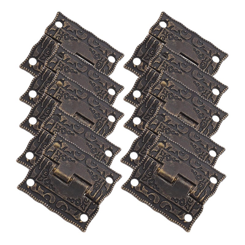 Vintage Decorative Chest Hinges 26x23mm Small Size For Wooden Jewelry Box Cabinet Doors 10Pcs - Image 2