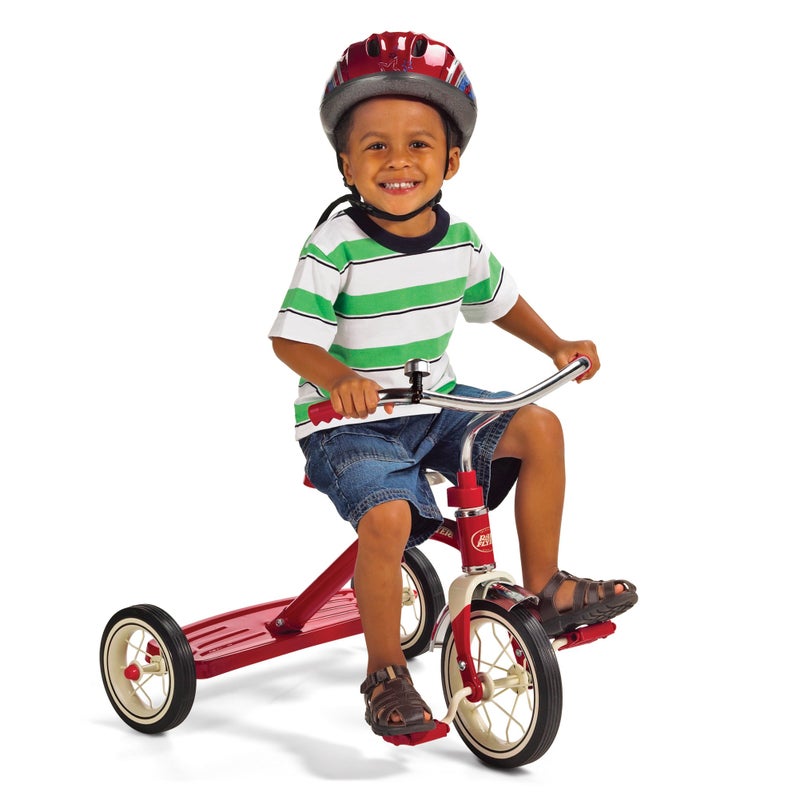 Radio Flyer Classic 10 Inch Toddler Tricycle with Rubber Tires and Steel Frame, Red - Image 1