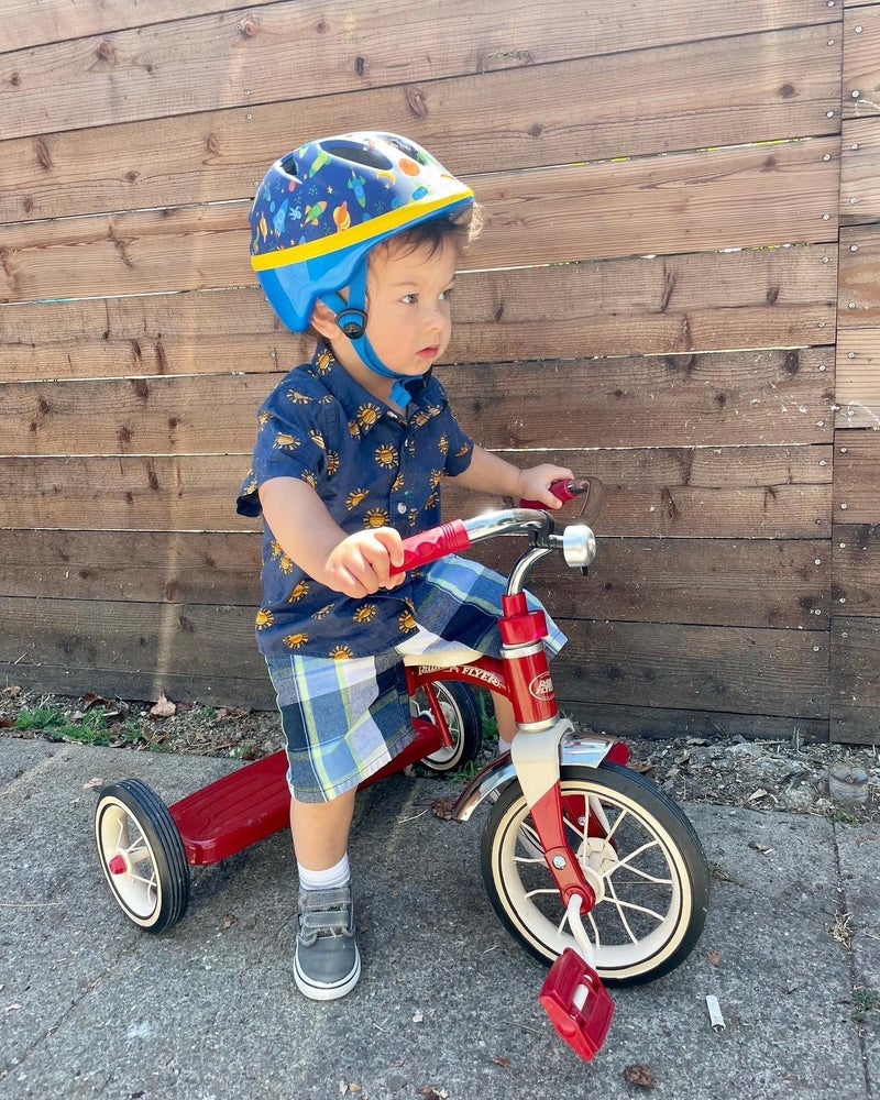 Radio Flyer Classic 10 Inch Toddler Tricycle with Rubber Tires and Steel Frame, Red - Image 5