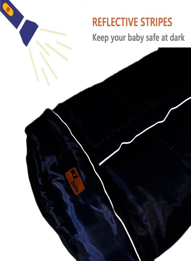 KZ Dotnz Stroller Footmuff, Winter Warm Waterproof Stroller Bunting Bag Fit All Stroller, with Non Skid Adjustable Fixing Cords and Adjust Hood, Stroller Cover for Winter/Stroller Accessory - Image 3