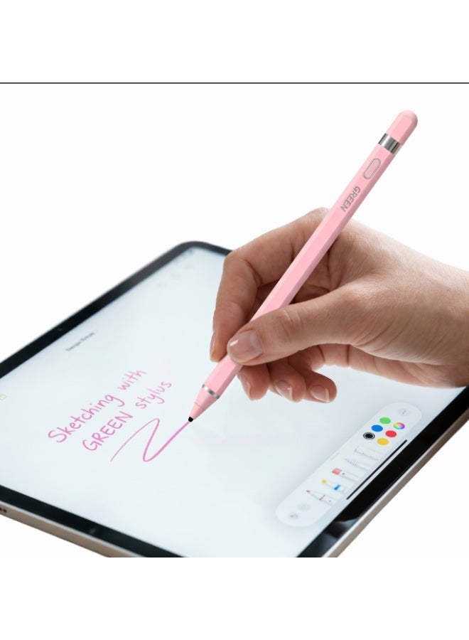 GREEN LION 1.45mm Touch Stylus Pen For iOS/Android Phones, iPad, Tablets - Pink - Image 1