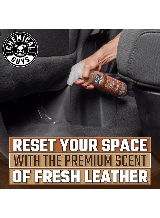 Chemical Guys Chemical Guys Air_102_04 Leather Scent Premium Air Freshener And Odor Eliminator, Long-Lasting, Just Like New Scent For Cars, Trucks, Suvs, Rvs And More, 4 Fl Oz  - Image 1