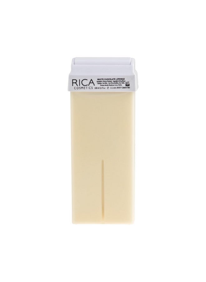 Rica Rica White Chocolate Liposoluble Soft Wax Refill Roll-on Cartridge for Full Body Waxing Hair Removal Cream for women (100ml)  - Image 1