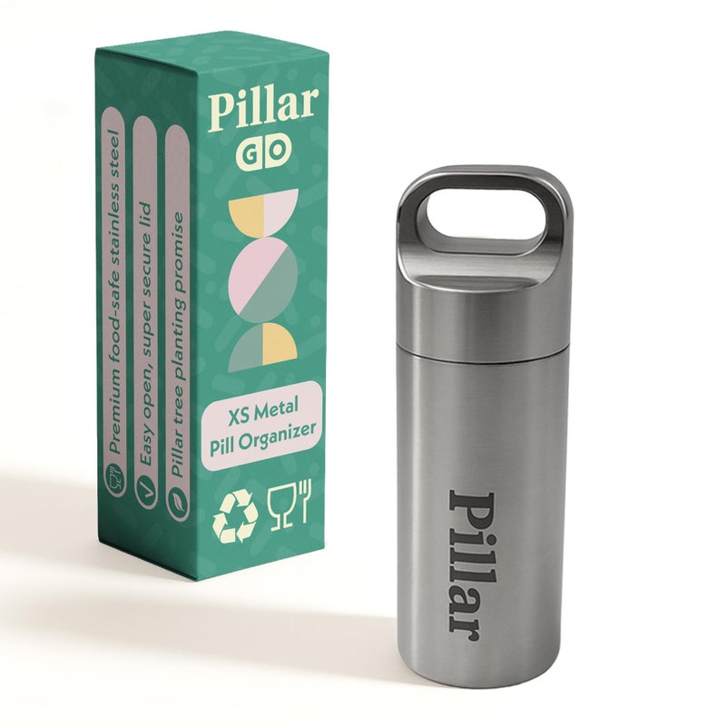 SEQUENCE Pillar Go - Stainless Steel Pill Organizer - Image 1