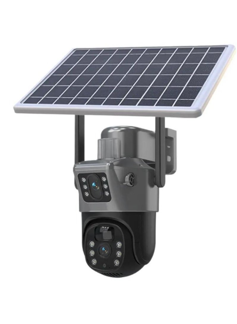 Denx 4G PRO Solar Security Camera  Wireless Outdoor CCTV with AI Motion Detection | 4G SIM Card Support + WiFi | Full Color Night Vision, Cloud Storage, Solar-Powered Waterproof Surveillance Cam for Farms, Parking, & Homes - Image 1