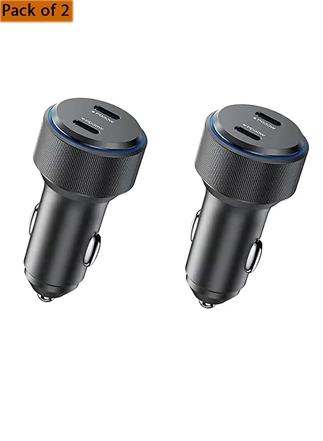 NIPUDUN Pack of 2 Type-C fast car charger and USB Type-C port 60w - Image 1