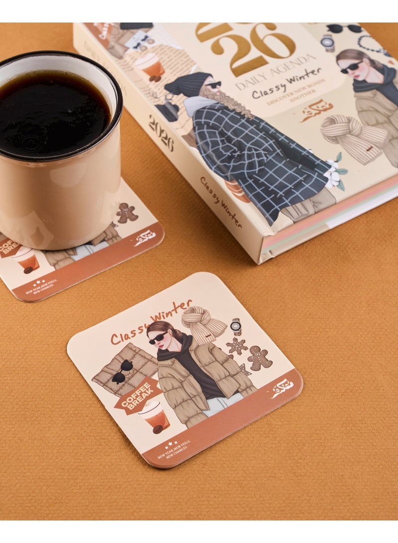 Mofakera Calendar Classy Winter Daily Year Gift Box 2026 ( Agenda ) - Image 5