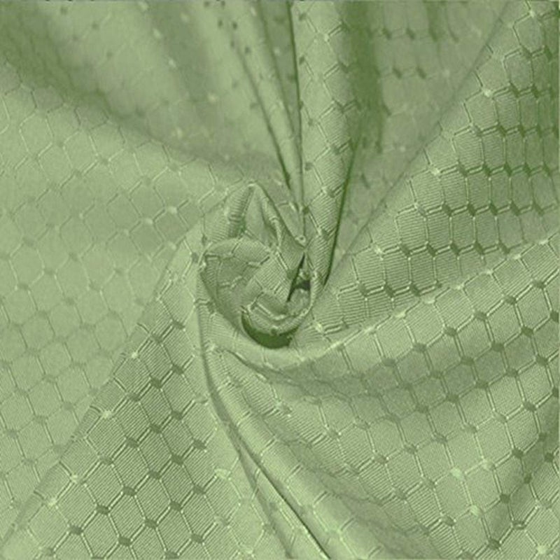 Tektrum Heavy Duty 70 X 70 inch Square Elegant Waffle Weave Check Jacquard Tablecloth Table Cover -Waterproof/Stain Resistant/Wrinkle Free - Great for Dinner  Parties  Wedding (Light Sage Green) - Image 4