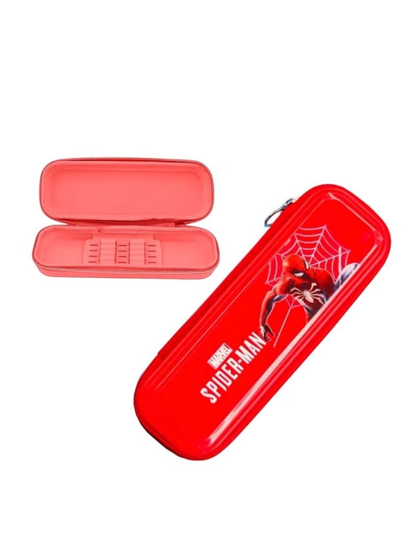 Huitich Spiderman Cartoon Pencil Case – Large Capacity Zippered Stationery Organizer - Image 1