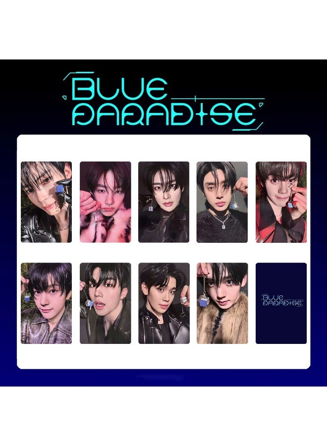 NIBEMINENT 9 Pcs Kpop ZB1 BLUE PARADISE Lomo Cards Card For Fans Collection Gifts - Image 1