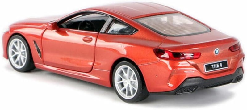MSZ D-power – BMW M850i - Orange| Die-Cast Replica, Ultimate Collector's Item, Race Cars | Toy Vehicles, Metal Toy Car Model - Pull Back Collection | Size - 1:64, For Kids 3+ - Image 4
