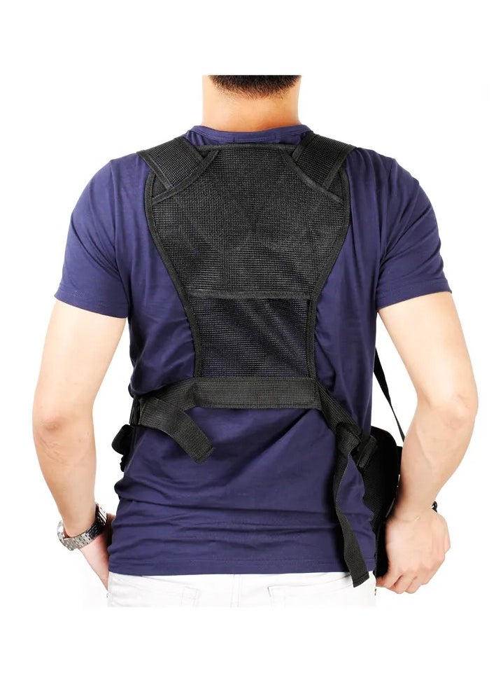 Micnova - Multi Camera Carrying Chest Harness System Vest with Side Holster for Canon Nikon Sony DSLR Cameras (2 Cameras Carrying) - Image 1
