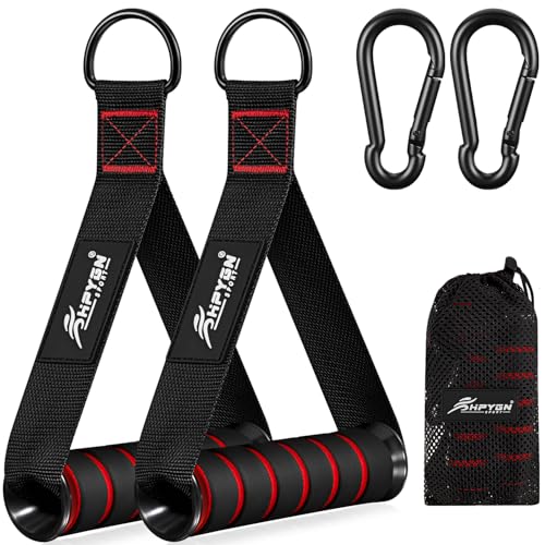 HPYGN Exercise Handles, Replacement Fitness Equipment for Pilates,Yoga,Strength Trainer, Heavy Duty Comfortable Cable Handle Compatible With High Bearing Capacity Pulley Handles, Pull Down Home Gym - Image 1