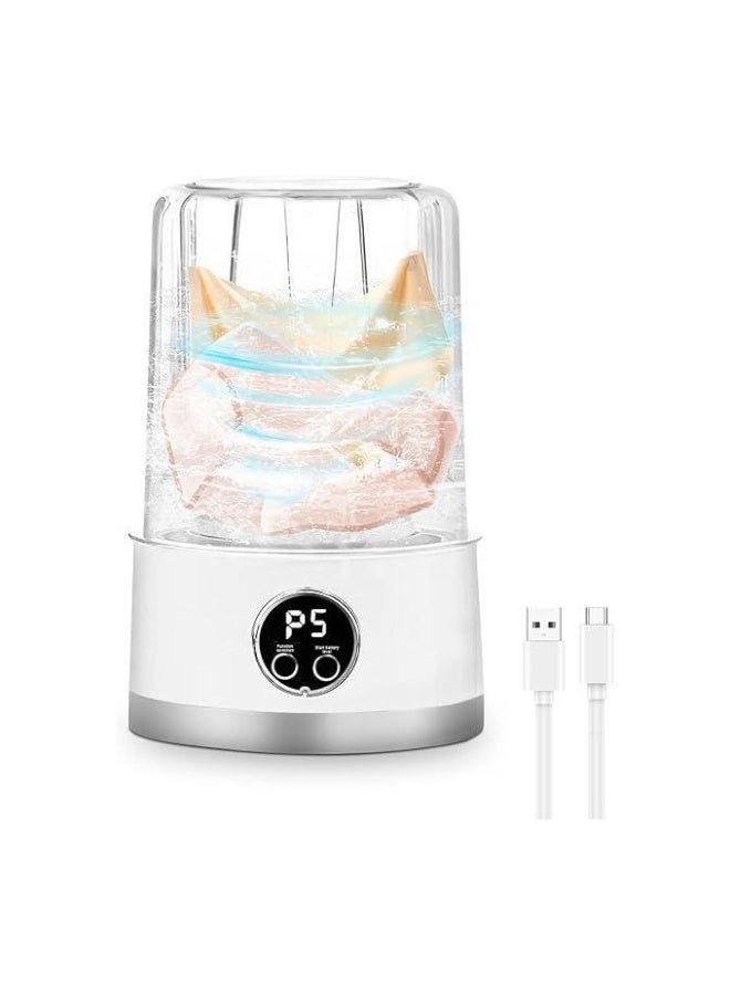 Mini Smart Portable Washing Machine (HS-588) - Cordless and Designed for Small Clothes - Image 1