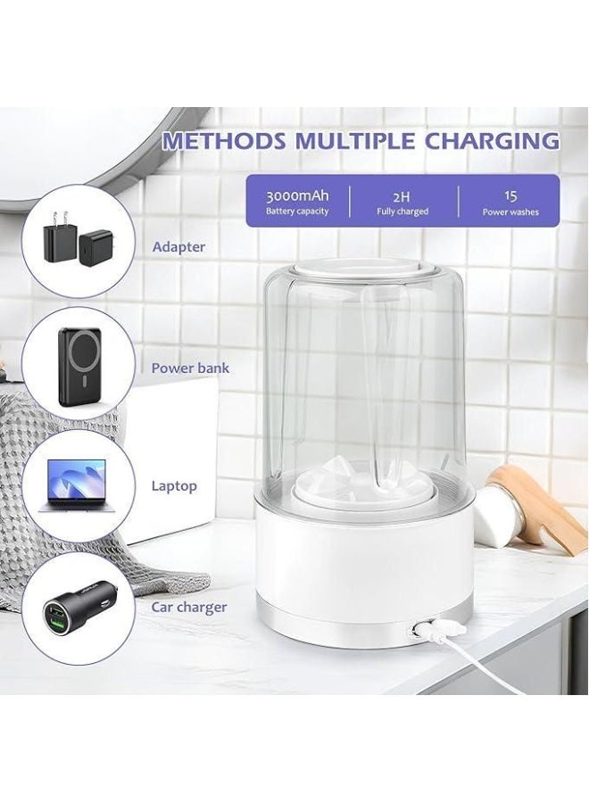Mini Smart Portable Washing Machine (HS-588) - Cordless and Designed for Small Clothes - Image 4