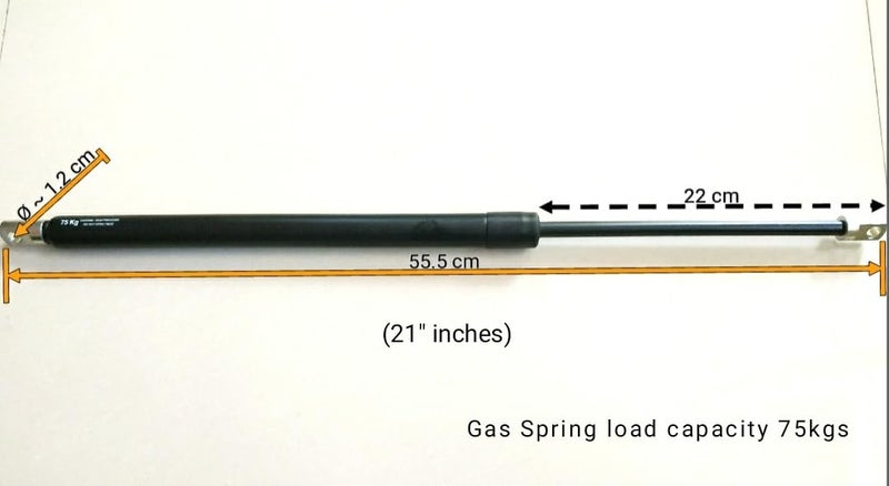 Heavy Duty Bed Gas Spring Pumps Struts Pair of Bed Shocker Hydraulic Gas Pump 21 Size 75 KG Capacity - Image 3