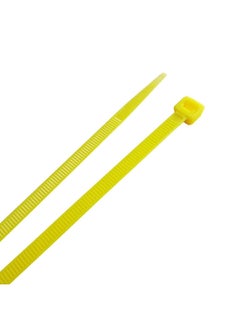 Home Plus 100-Piece Self-Locking High-Quality Weather Resistant Cable Ties Yellow 8 Inch LH-S-200-8-YW  - Image 2