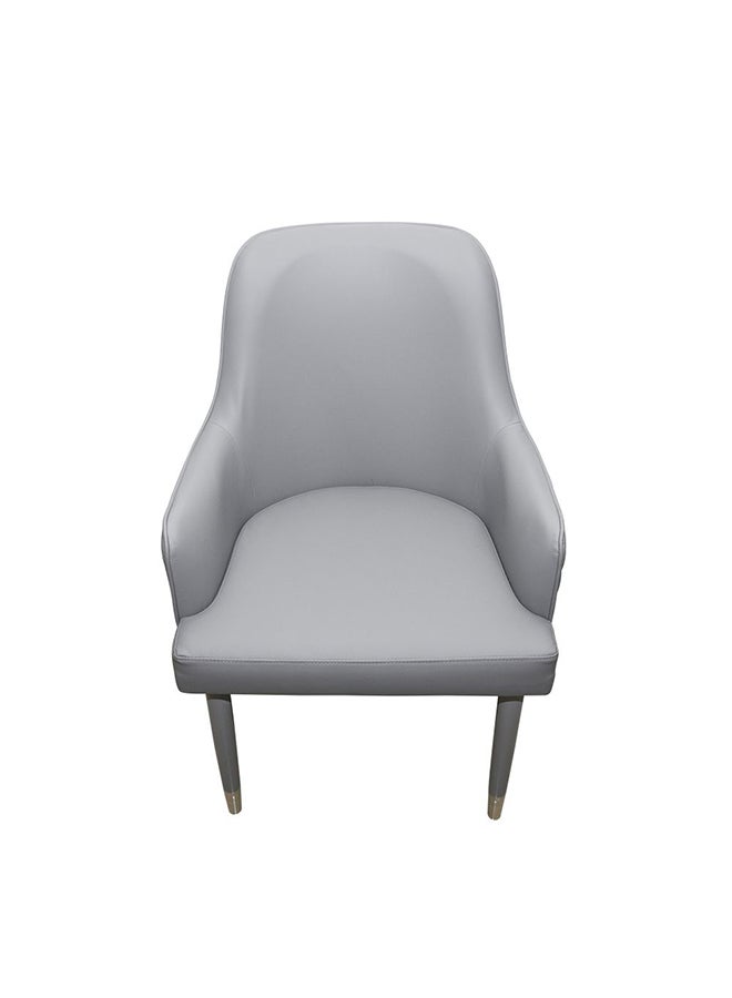 DANUBE HOME Danaya Dining Chair Strong And Sturdy Kitchen Dining Chairs Single Seater Modern Design Furniture For Dining Room Kitchen L 67x65x95 cm Gray  - Image 4