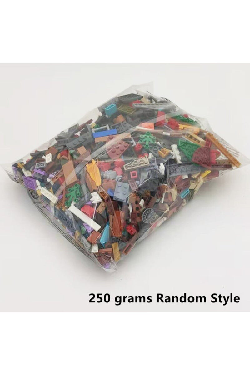 مجموعة مكعبات بناء مدينة بوزن 250 غرام، ألعاب إبداعية، قطع بناء متنوعة، قطع نماذج عشوائية، شخصيات