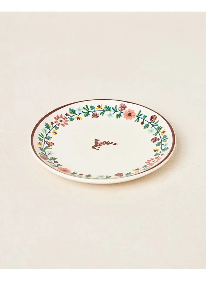 Chumbak Hangul Quarter Plate, 8" dia | Kashmir Trails
