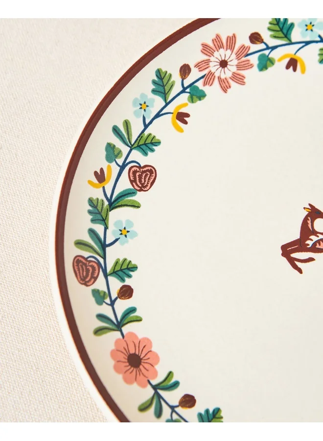 Chumbak Hangul Quarter Plate, 8" dia | Kashmir Trails