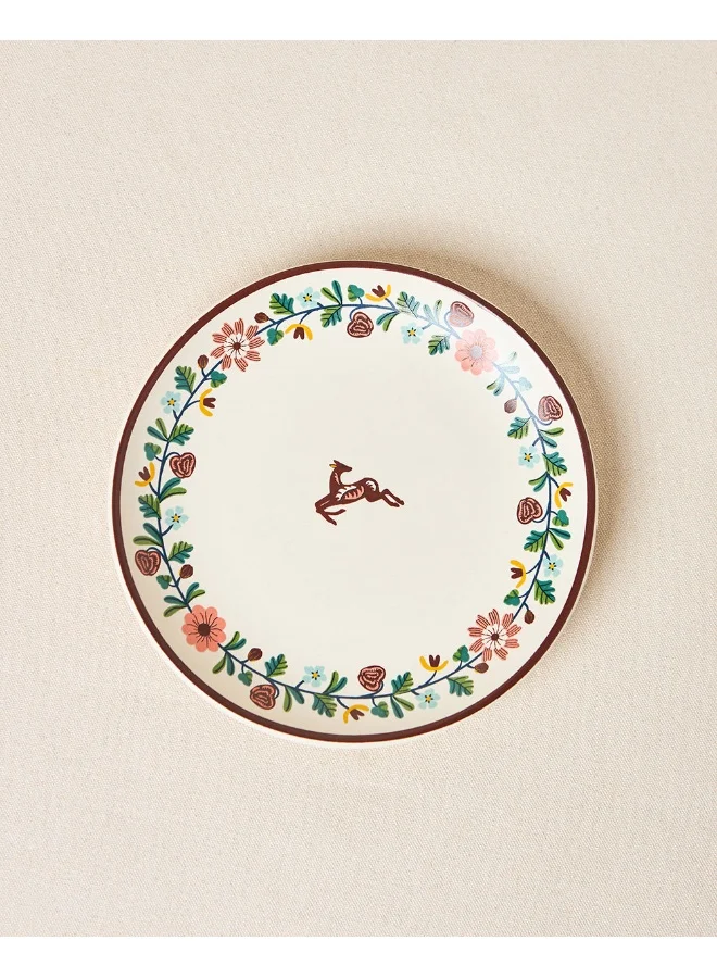 Chumbak Hangul Quarter Plate, 8" dia | Kashmir Trails