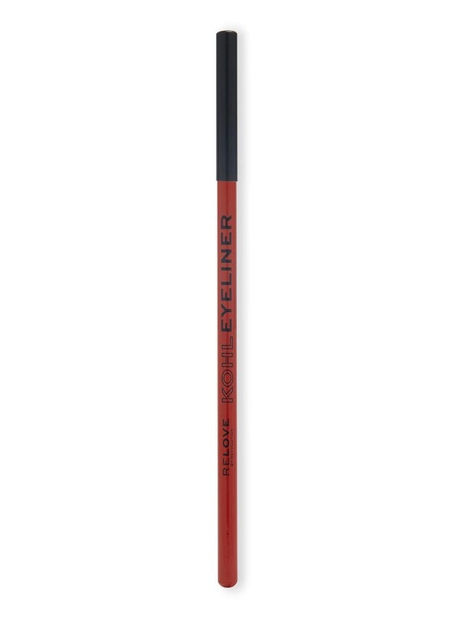 Relove- Coloured Kohl Eyeliner- Orange | Highly Pigmented | Smooth and Creamy Formula |Kohl Eyeliner |Matte finish for glam looks | 1.2gm - Image 5