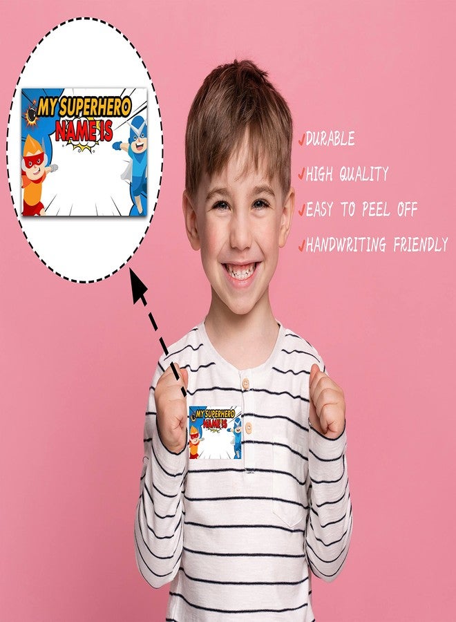 Foosproea What's Your Superhero Name Game - Super Hero Birthday Party Games for Boys - Family School Classroom Activity - 1 Standing Sign and 30 Stickers - Kids Superhero Party Supplies Decorations(07) - Image 4