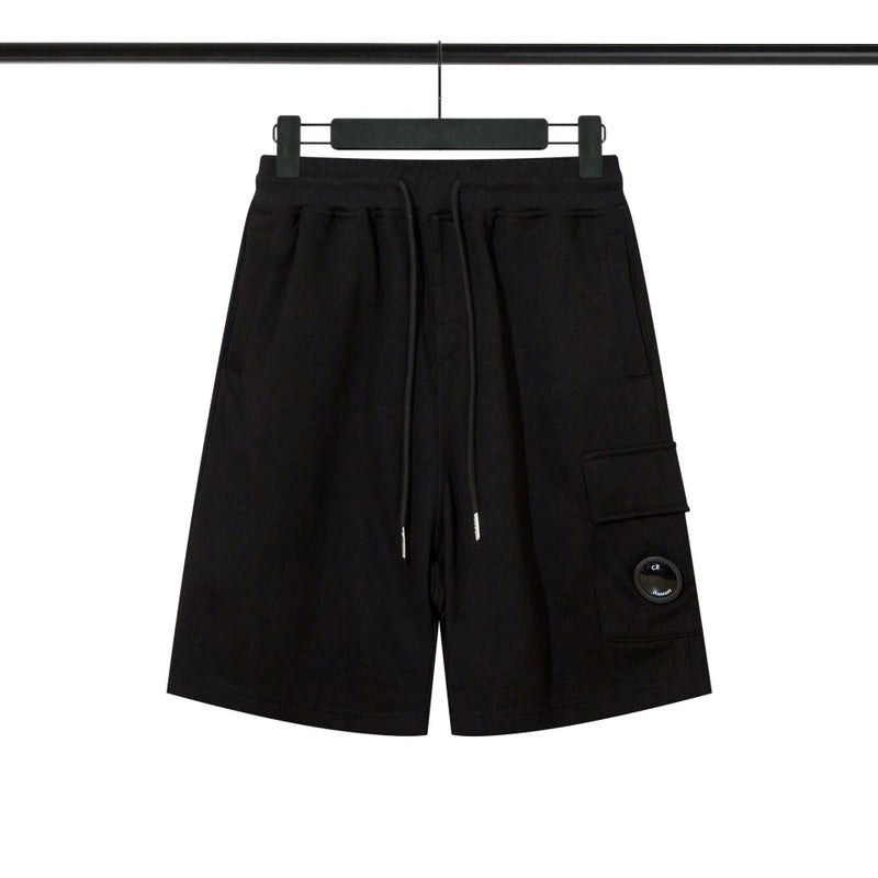 CP COMPANY Inspired Mirror Lens Unisex Casual Shorts Grey - Image 4