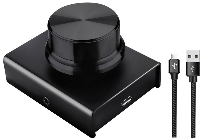 TIZOPO USB Volume Control Multimedia Controller Knob PC Volume Control Knob Speaker Audio Multimedia Volume Remote Control Adjuster with One Key Mute Function Support Win7/8/10/XP/Mac/Vista/Android/iOS - Image 1