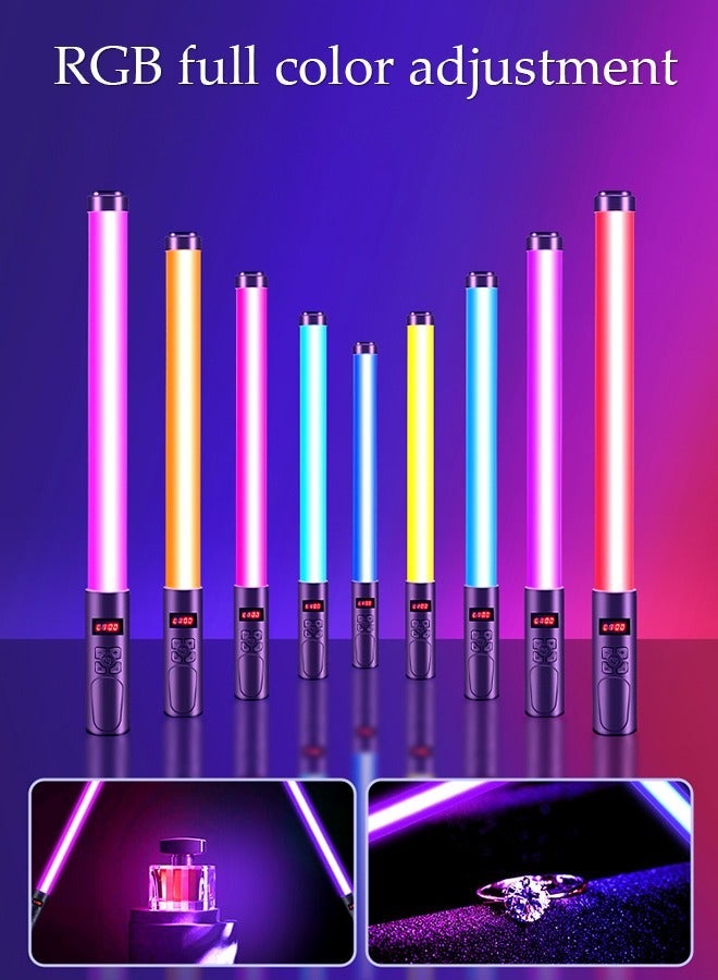 DUNISO Handheld RGB Tube Light with 2m Tripod LED Video Light Wand 3200K-5500K Dimmable 9 Colorful Lighting Effects for Vlog Live Streaming Product Portrait Photography - Image 2