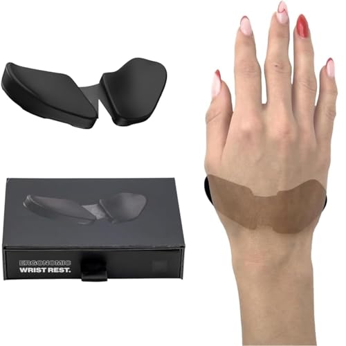 Cocoonkart Right-Handed Truly Ergonomic Wrist Rest for Mouse, Carpal Tunnel Support, Pain Relief, Anti-Fatigue, Easy Glide, Sleek, Office, Computer, Laptop, Gaming -Black - Image 1