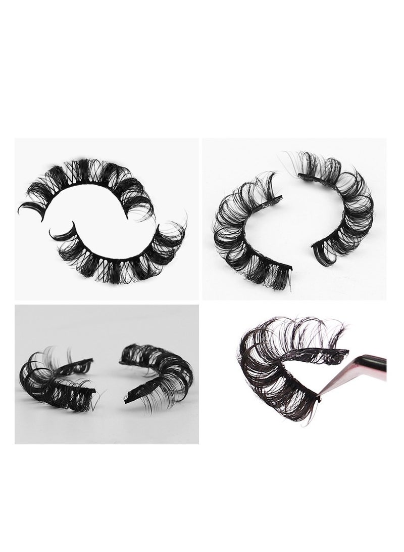 10-pairs High volume DD curvature nutrual false eyelashes for party and daily makeup DH06-01 - Image 3
