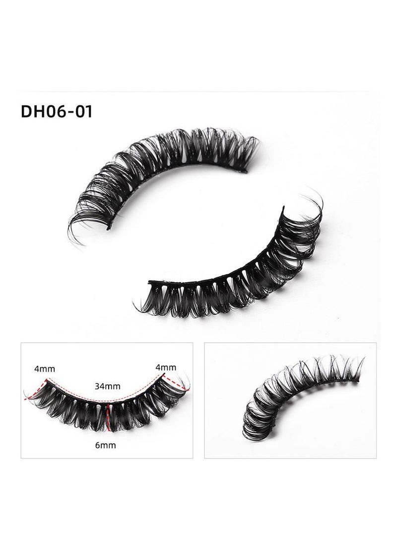 10-pairs High volume DD curvature nutrual false eyelashes for party and daily makeup DH06-01 - Image 4
