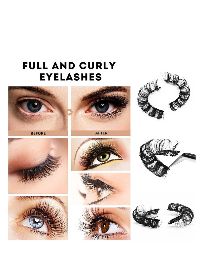 10-pairs High volume DD curvature nutrual false eyelashes for party and daily makeup DH06-01 - Image 5