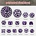 CiaraQ DND Polyhedral Dice Set 15pcs D4D100 Game Dice with Dice Bag for Dungeons and Dragons Role Playing Table Games Purple White - Image 4
