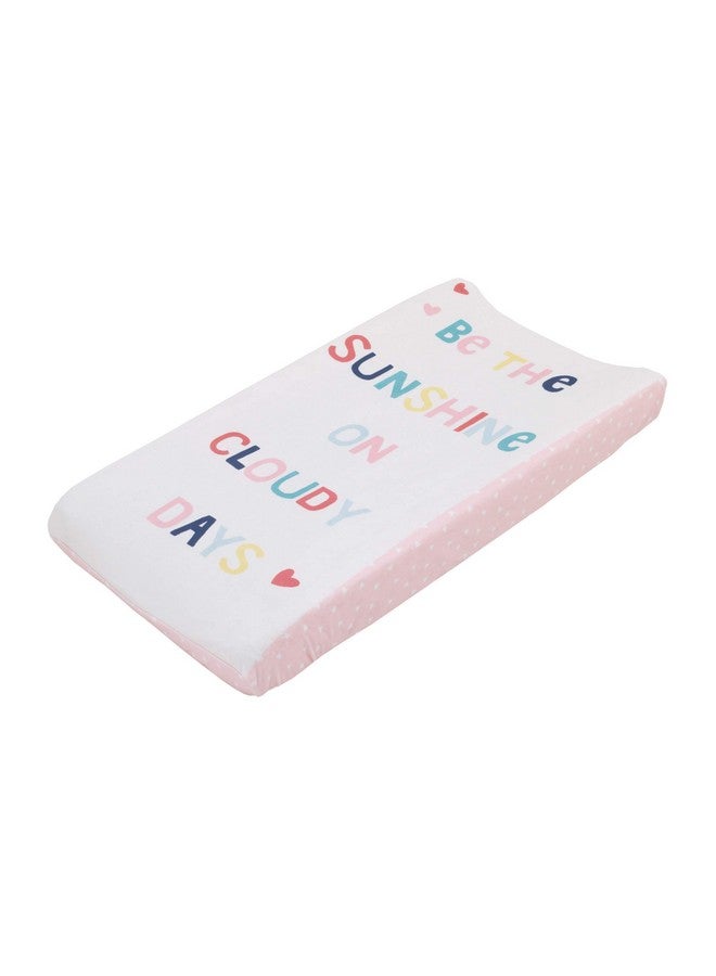 NoJo "We Love You So" Multi Color Rainbow 2 Pack Super Soft Changing Pad Covers, Orange, Pink, Yellow, Aqua - Image 3