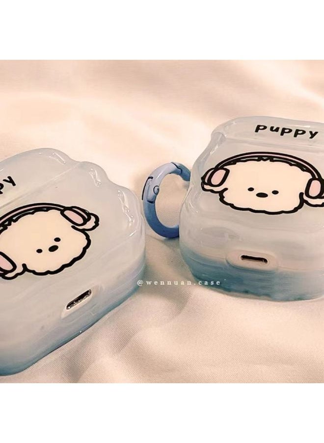 Cute Fun Cartoon Puppy For AirPods4 Generation Apple 2/3 Generation Wireless Bluetooth Headset Pro-Color:Fun Cartoon Listening To Music Puppy-Applicable Models:Airpods 4