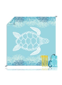 Excefore Beach Blanket Sandproof Large Beach Mat 79x 83 4-6 Adults Oversized Lightweight Sand Free Beach Mat Waterproof Beach Blanket Portable Outdoor Camping Blankets for Travel, Camping, Hiking  - Image 1