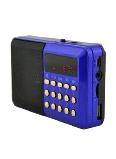 Portable FM Mini Digital Radio - Blue